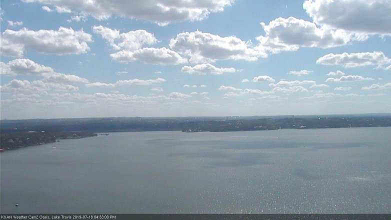 Lake Travis webcam, July 18, 2019 3:35 PM CT