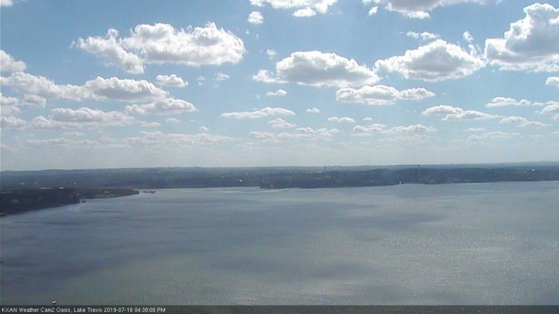 Lake Travis webcam, July 18, 2019 3:40 PM CT