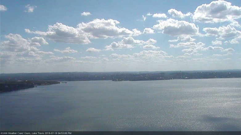 Lake Travis webcam, July 18, 2019 3:55 PM CT