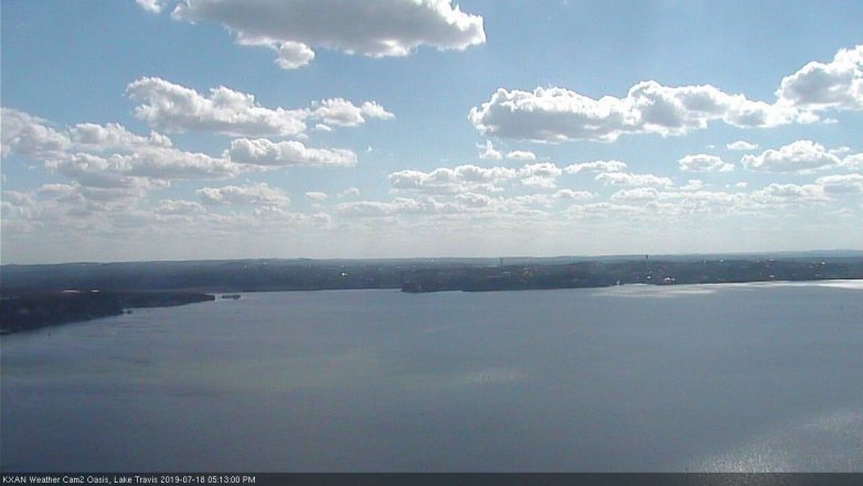 Lake Travis webcam, July 18, 2019 4:15 PM CT