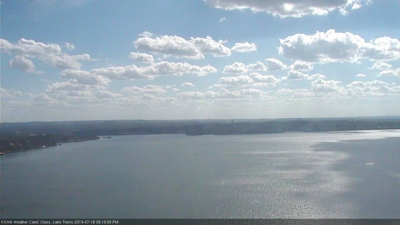 Lake Travis webcam, July 18, 2019 4:20 PM CT