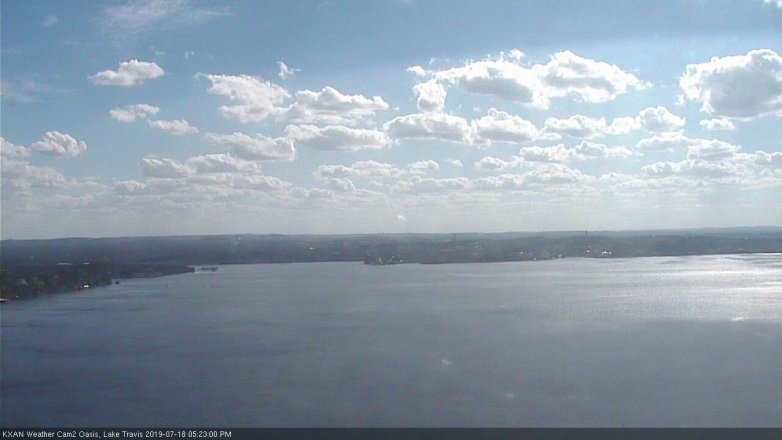 Lake Travis webcam, July 18, 2019 4:25 PM CT