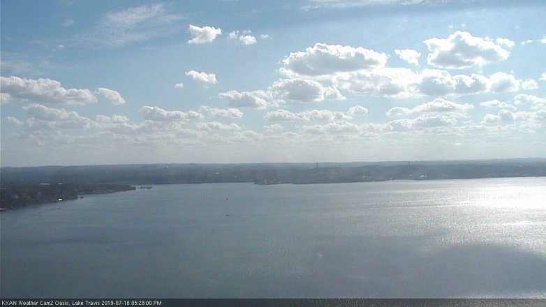 Lake Travis webcam, July 18, 2019 4:30 PM CT
