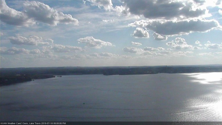Lake Travis webcam, July 18, 2019 5:10 PM CT