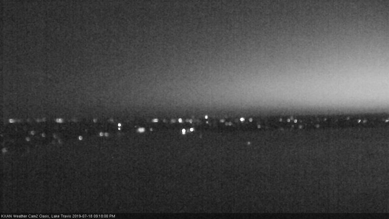 Lake Travis webcam, July 18, 2019 8:20 PM CT