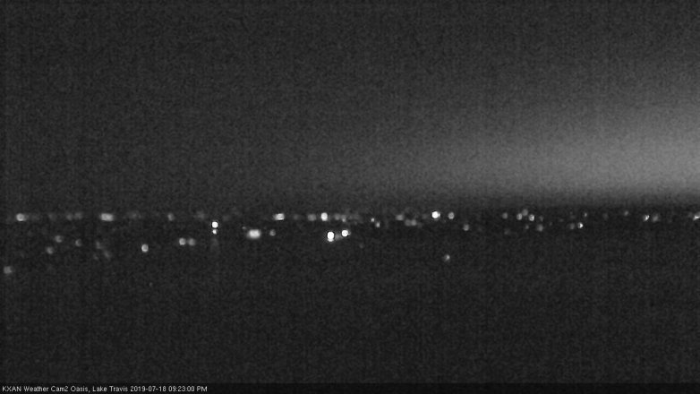 Lake Travis webcam, July 18, 2019 8:25 PM CT