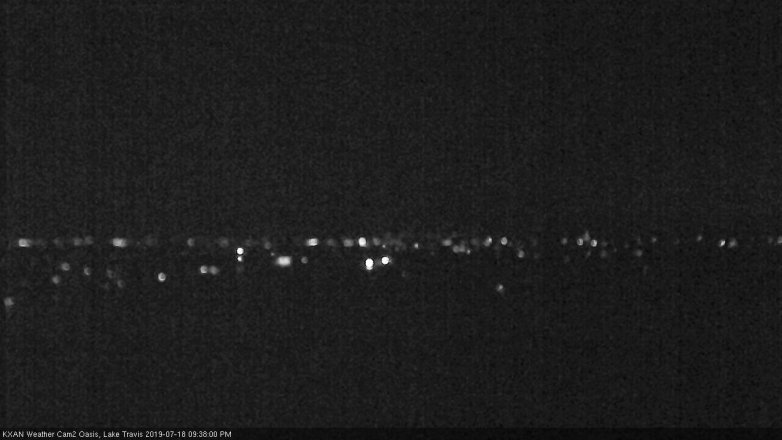 Lake Travis webcam, July 18, 2019 8:40 PM CT