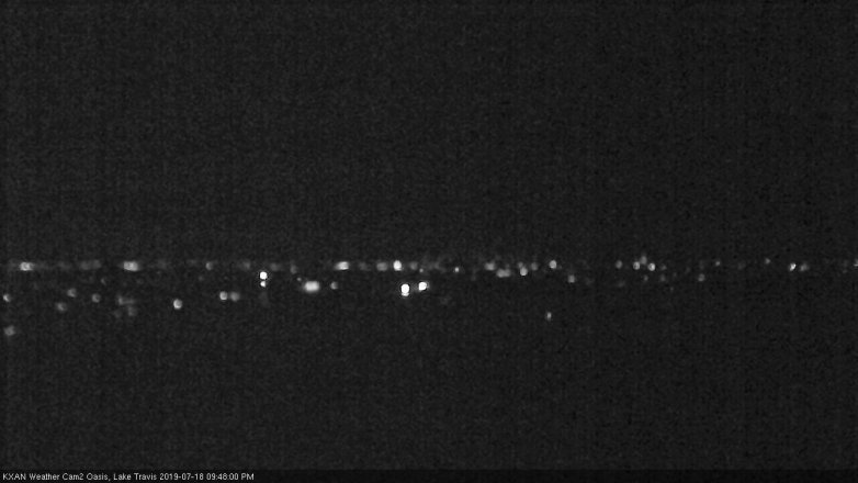 Lake Travis webcam, July 18, 2019 8:50 PM CT
