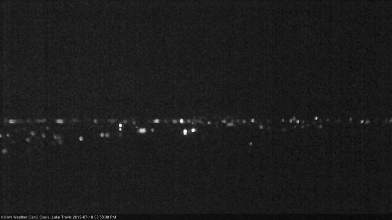 Lake Travis webcam, July 18, 2019 9:00 PM CT