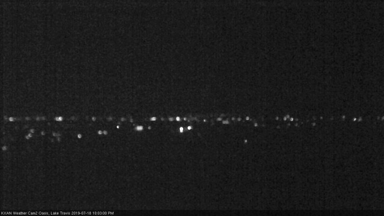 Lake Travis webcam, July 18, 2019 9:05 PM CT