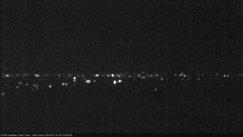 Lake Travis webcam, July 18, 2019 9:15 PM CT