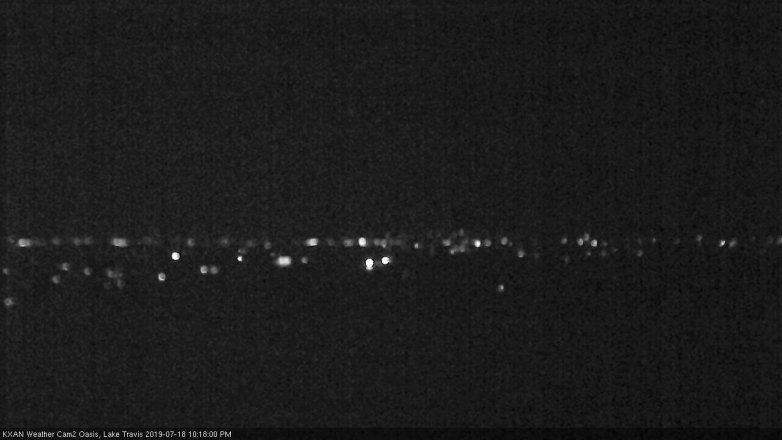 Lake Travis webcam, July 18, 2019 9:20 PM CT