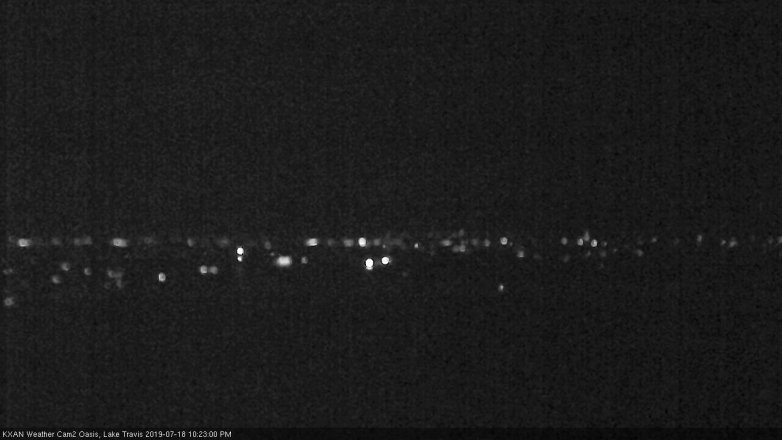 Lake Travis webcam, July 18, 2019 9:25 PM CT