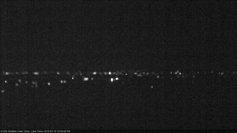 Lake Travis webcam, July 18, 2019 9:35 PM CT