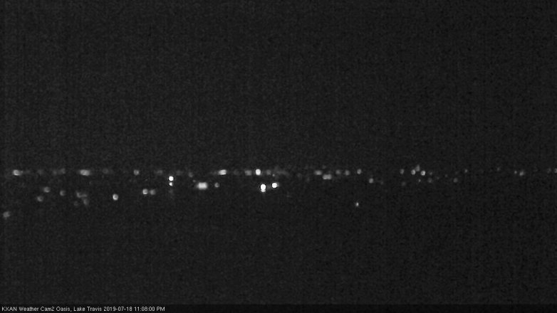 Lake Travis webcam, July 18, 2019 10:10 PM CT