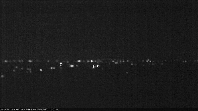 Lake Travis webcam, July 18, 2019 10:15 PM CT