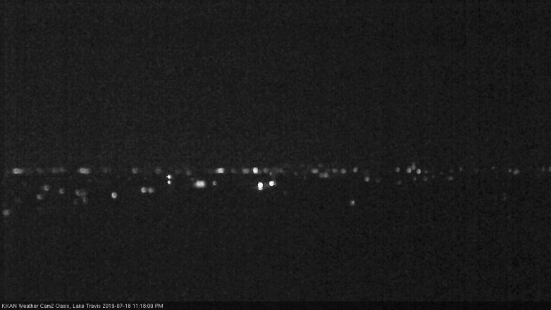 Lake Travis webcam, July 18, 2019 10:20 PM CT