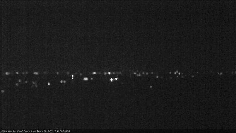 Lake Travis webcam, July 18, 2019 10:40 PM CT