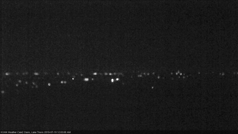 Lake Travis webcam, July 18, 2019 11:05 PM CT