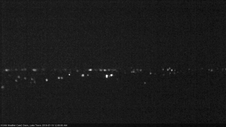 Lake Travis webcam, July 18, 2019 11:10 PM CT