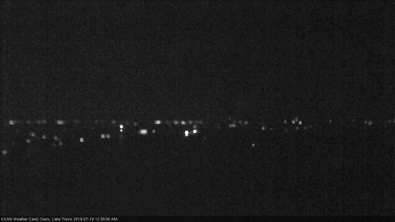 Lake Travis webcam, July 18, 2019 11:40 PM CT