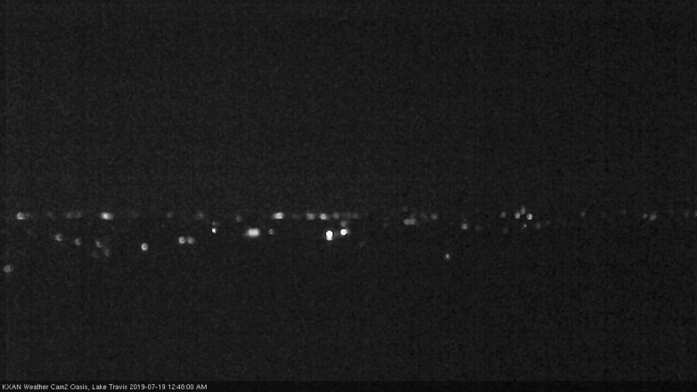 Lake Travis webcam, July 18, 2019 11:50 PM CT