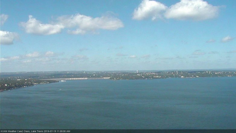 Lake Travis webcam, July 19, 2019 10:10 AM CT