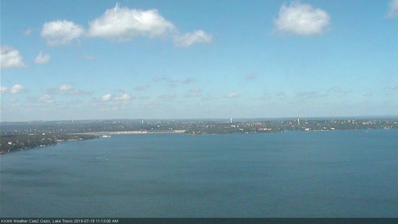 Lake Travis webcam, July 19, 2019 10:15 AM CT
