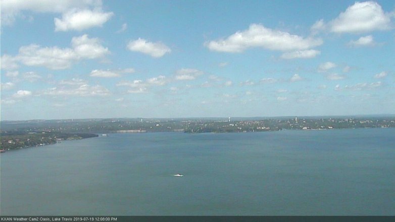Lake Travis webcam, July 19, 2019 11:10 AM CT
