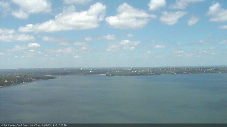 Lake Travis webcam, July 19, 2019 11:15 AM CT