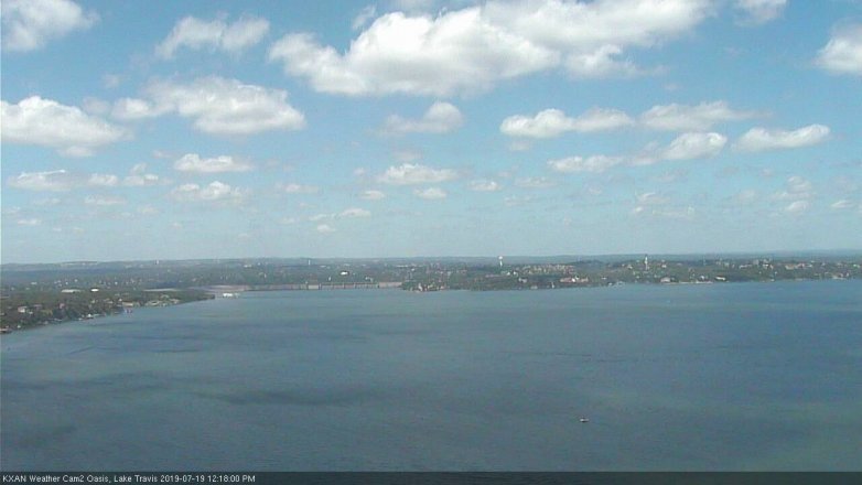Lake Travis webcam, July 19, 2019 11:20 AM CT