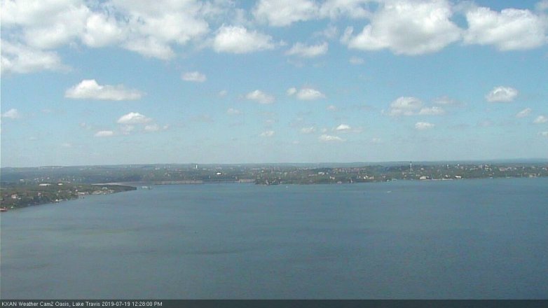 Lake Travis webcam, July 19, 2019 11:30 AM CT