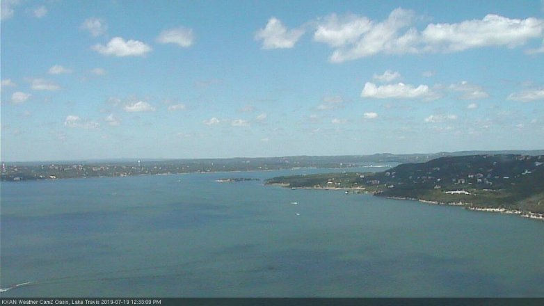 Lake Travis webcam, July 19, 2019 11:35 AM CT
