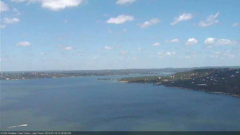 Lake Travis webcam, July 19, 2019 11:40 AM CT