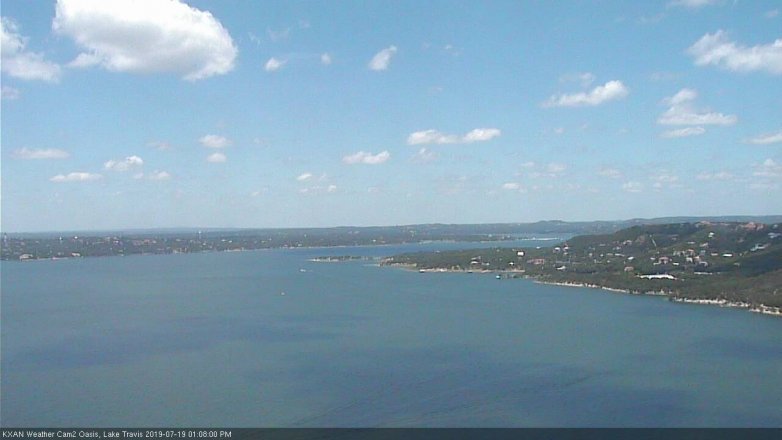 Lake Travis webcam, July 19, 2019 12:10 PM CT