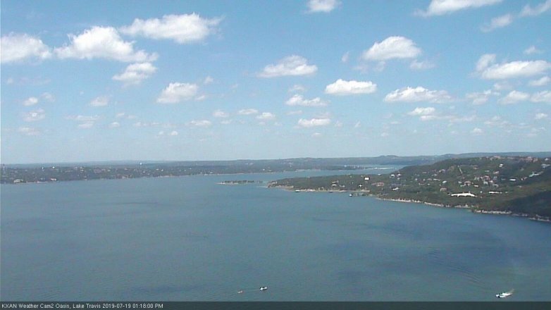 Lake Travis webcam, July 19, 2019 12:20 PM CT
