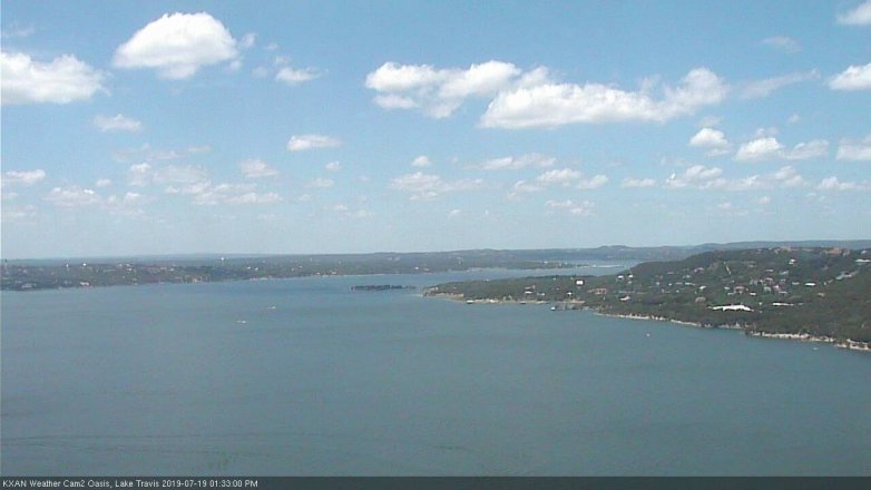 Lake Travis webcam, July 19, 2019 12:35 PM CT