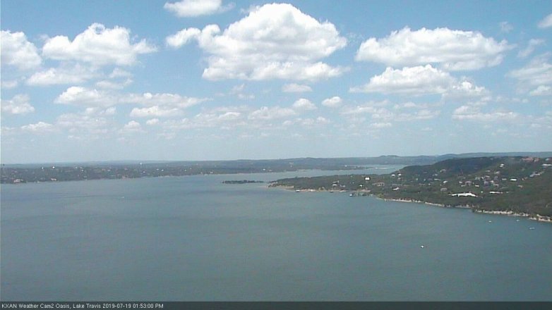 Lake Travis webcam, July 19, 2019 12:55 PM CT