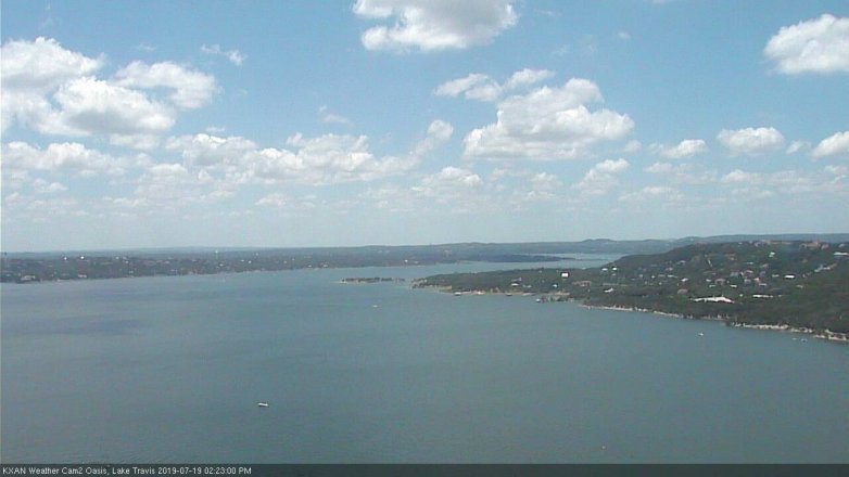 Lake Travis webcam, July 19, 2019 1:25 PM CT