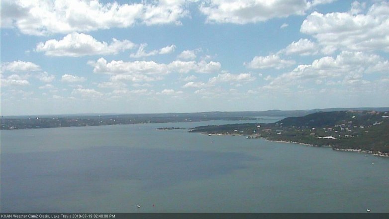 Lake Travis webcam, July 19, 2019 1:50 PM CT