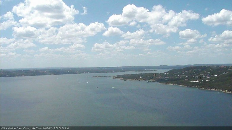 Lake Travis webcam, July 19, 2019 2:00 PM CT