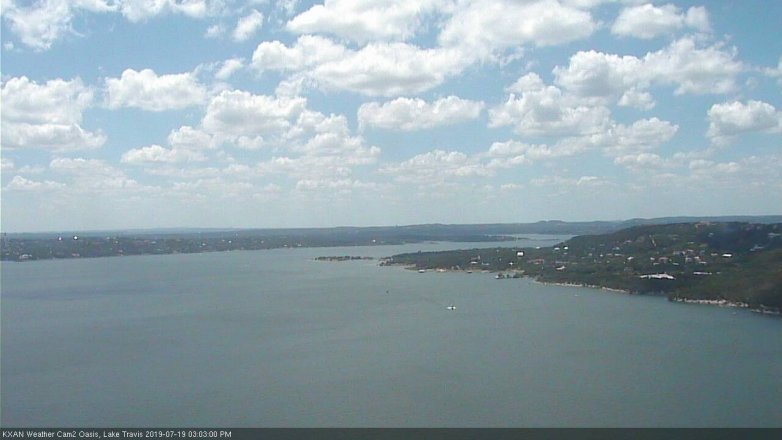 Lake Travis webcam, July 19, 2019 2:05 PM CT