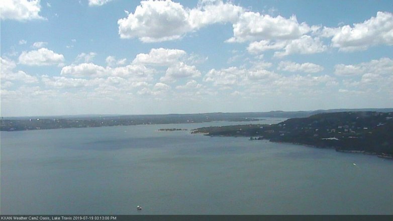 Lake Travis webcam, July 19, 2019 2:15 PM CT