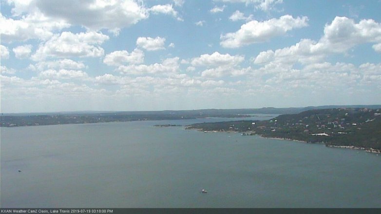 Lake Travis webcam, July 19, 2019 2:20 PM CT