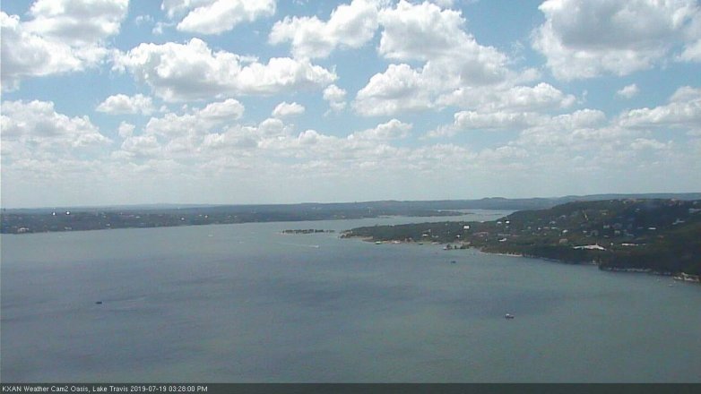 Lake Travis webcam, July 19, 2019 2:30 PM CT