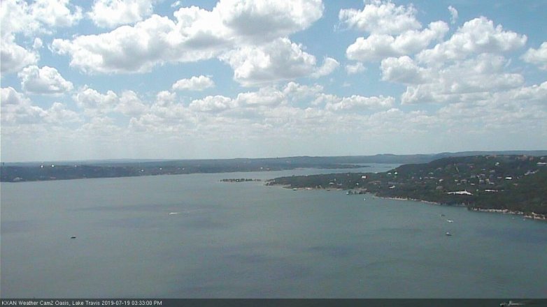 Lake Travis webcam, July 19, 2019 2:35 PM CT