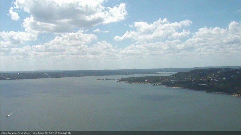 Lake Travis webcam, July 19, 2019 2:50 PM CT