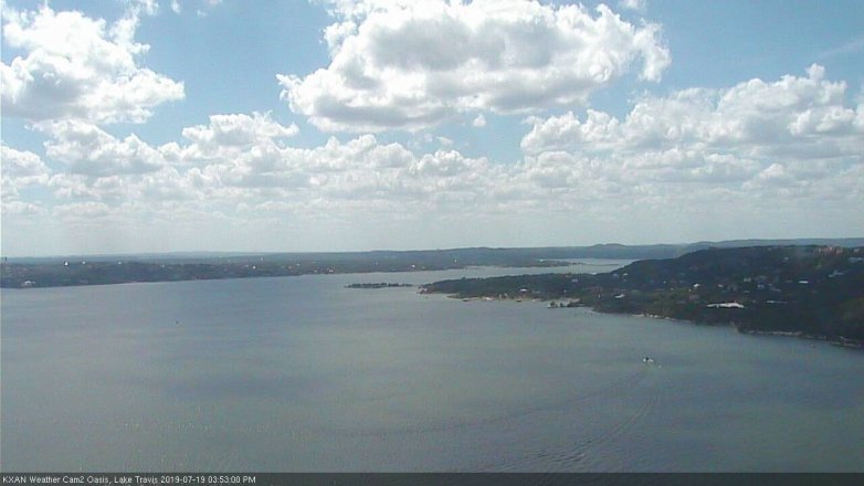 Lake Travis webcam, July 19, 2019 2:55 PM CT