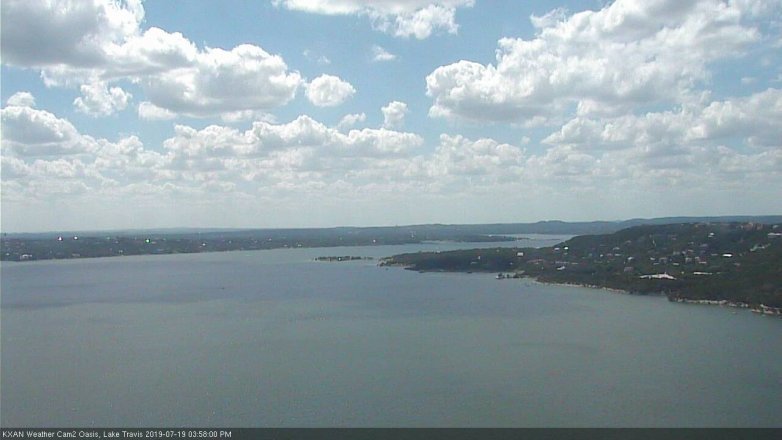 Lake Travis webcam, July 19, 2019 3:00 PM CT