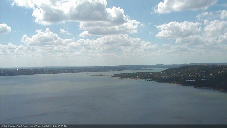 Lake Travis webcam, July 19, 2019 3:05 PM CT